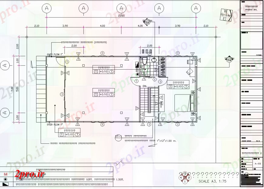 دانلود نقشه مسکونی  ، ویلایی ، آپارتمان  طرحی خانه و  جزئیات  (کد133778)