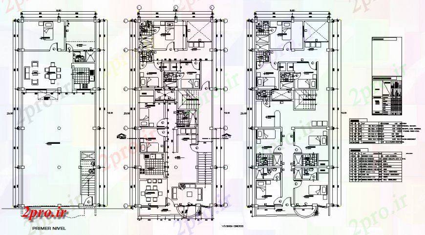 دانلود نقشه مسکونی  ، ویلایی ، آپارتمان  طرحی معماری و بالا طرحی جزئیات (کد133895)