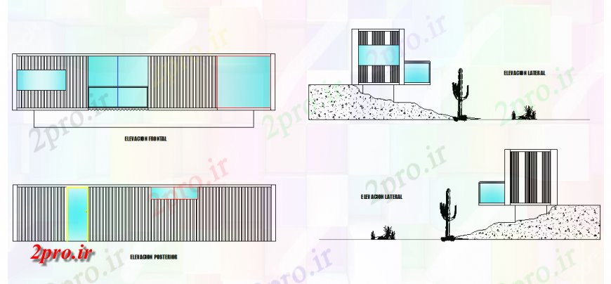 دانلود نقشه ساختمان اداری - تجاری - صنعتی آخرین و شیک و مد ایجاد مقابل نما   (کد133902)