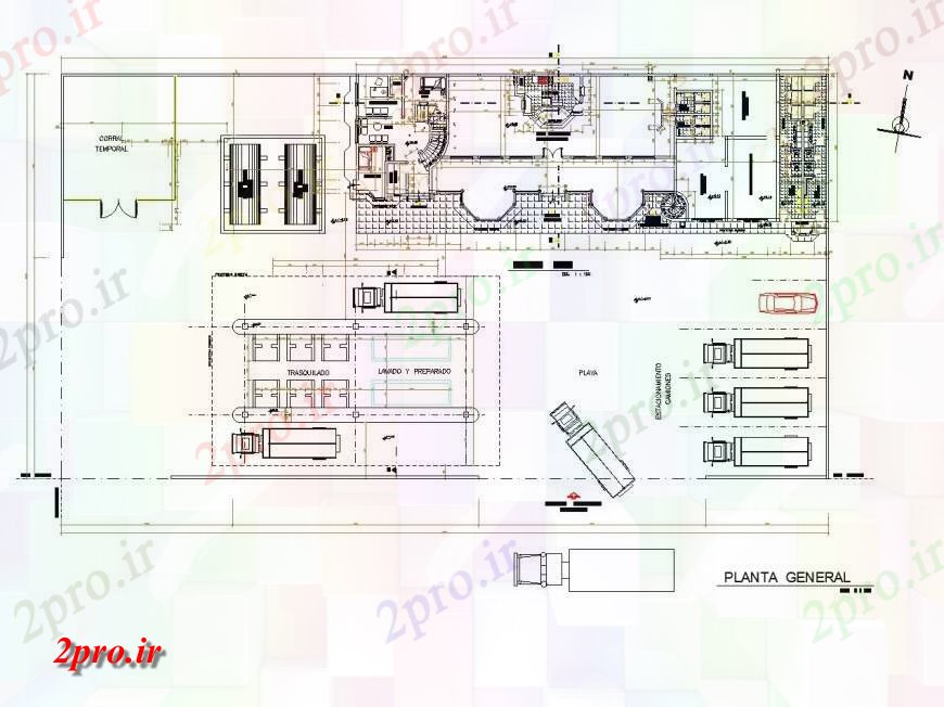 دانلود نقشه معماری معروف Puyopuyo مرکز صنعتگر  طراحی (کد133986)