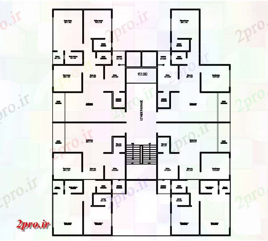 دانلود نقشه مسکونی  ، ویلایی ، آپارتمان  طرحی منطقه مسکونی با معماری   (کد134055)