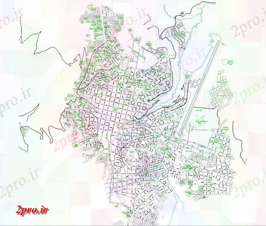 دانلود نقشه برنامه ریزی شهری هواپیما شهری از Aya  به Cucho (کد134104)