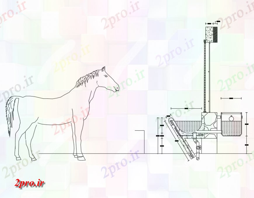 دانلود نقشه طراحی جزئیات ساختار آبخوری ساختار سازنده پایدار جزئیات (کد134160)