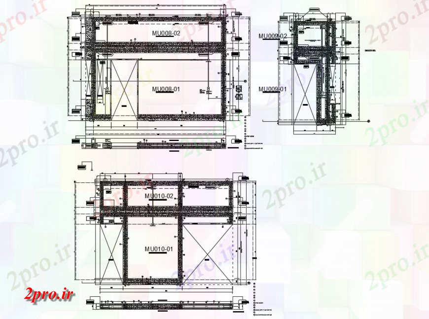 دانلود نقشه طراحی جزئیات ساختار حفظ دیوار  ساختار ساخت و ساز طراحی جزئیات (کد134327)