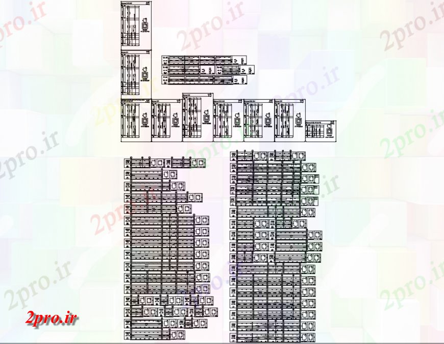 دانلود نقشه طراحی جزئیات ساختار سقف خانه ساخت و ساز سازه جزئیات طراحی 19 در 20 متر (کد134335)