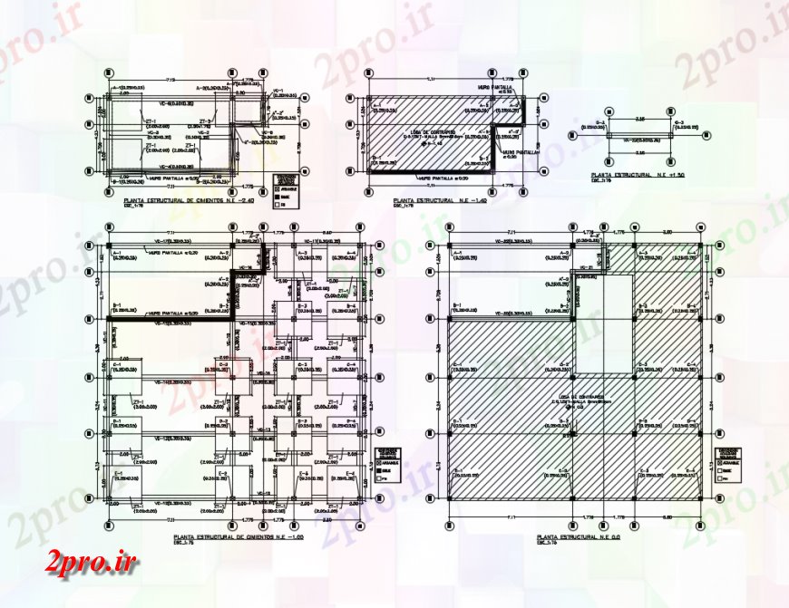 دانلود نقشه طراحی جزئیات ساختار بنیاد طرحی و ساخت و ساز مسکن جزئیات ساخت 19 در 20 متر (کد134339)