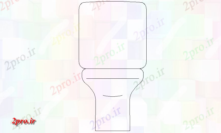 دانلود نقشه بلوک های بهداشتی نما جلو رسم کف آویزان گنجه آب طراحی  (کد134359)