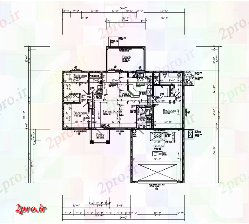 دانلود نقشه مسکونی  ، ویلایی ، آپارتمان  طرحی منطقه مسکونی با جزئیات معماری (کد134446)