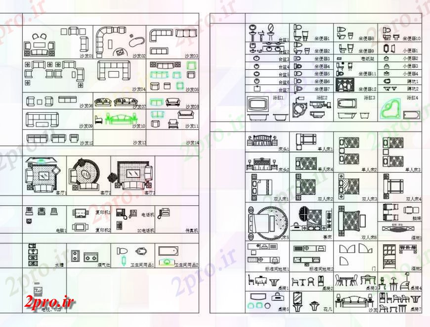 دانلود نقشه بلوک ، آرام ، نماد    های ساختمان کتابخانه (کد134559)