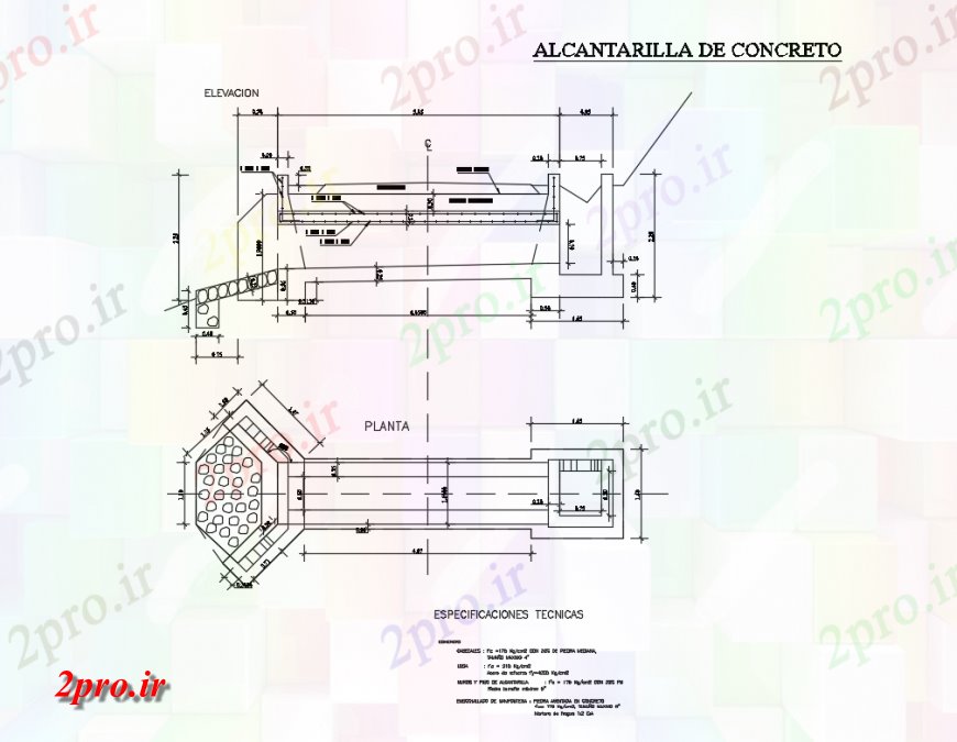 دانلود نقشه جزئیات پله و راه پله  بتن آبگذر  سازنده طراحی جزئیات  (کد134582)