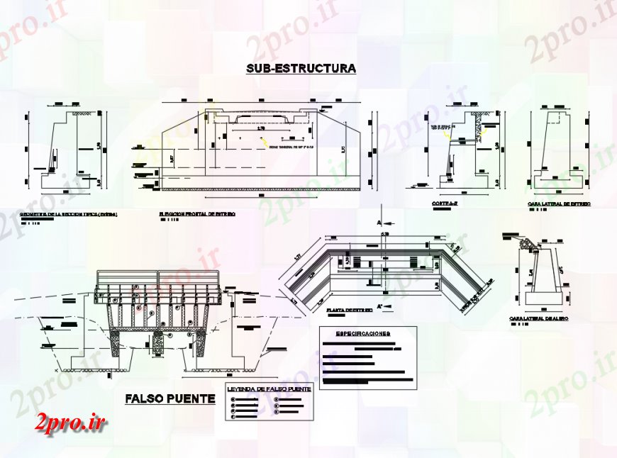 دانلود نقشه طراحی جزئیات ساختار کاذب ساخت و ساز سقف و ساختار فوق العاده جزئیات (کد134585)