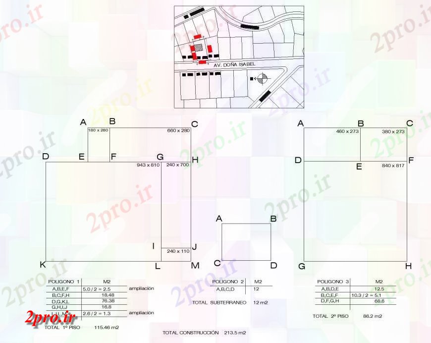 دانلود نقشه مسکونی ، ویلایی ، آپارتمان طرحی سایت و خانه خط 11 در 12 متر (کد134633)