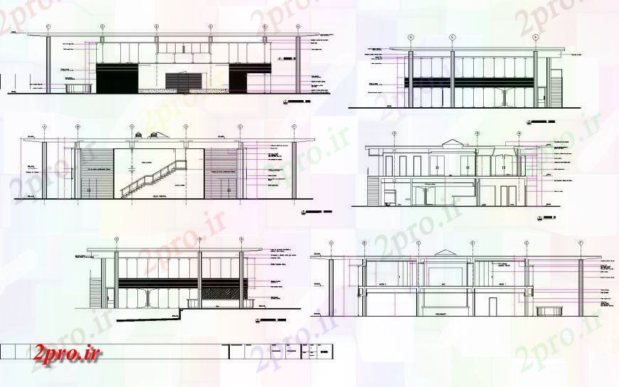 دانلود نقشه مسکونی  ، ویلایی ، آپارتمان  نما و بخش خانه باشگاه   (کد134655)