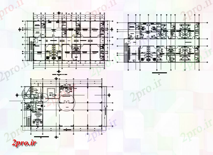 دانلود نقشه بیمارستان - درمانگاه - کلینیک طرحی کلی و طرحی طبقه جزئیات طرحی از کلینیک پزشکی 15 در 26 متر (کد134727)