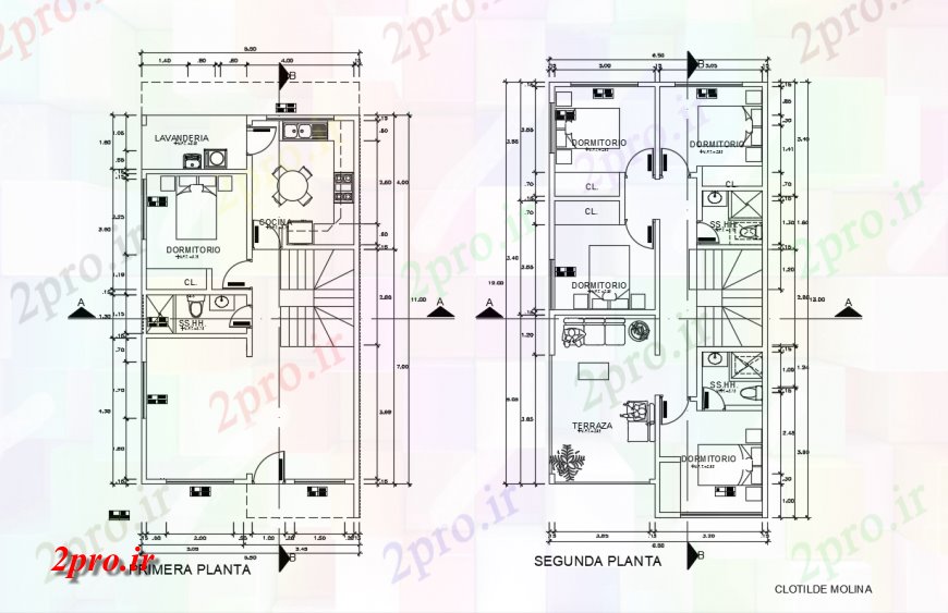 دانلود نقشه مسکونی  ، ویلایی ، آپارتمان  خانه معماری بالا طراحی جزئیات (کد134755)