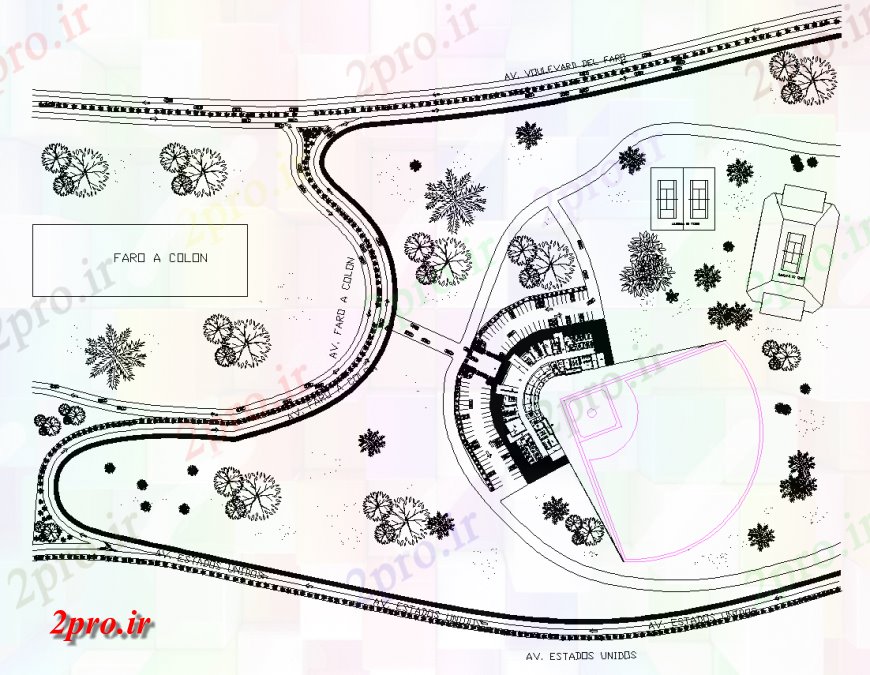 دانلود نقشه ساختمان اداری - تجاری - صنعتی طرحی های گوشه ای با طرحی ساختمان تجاری 21 در 91 متر (کد134762)