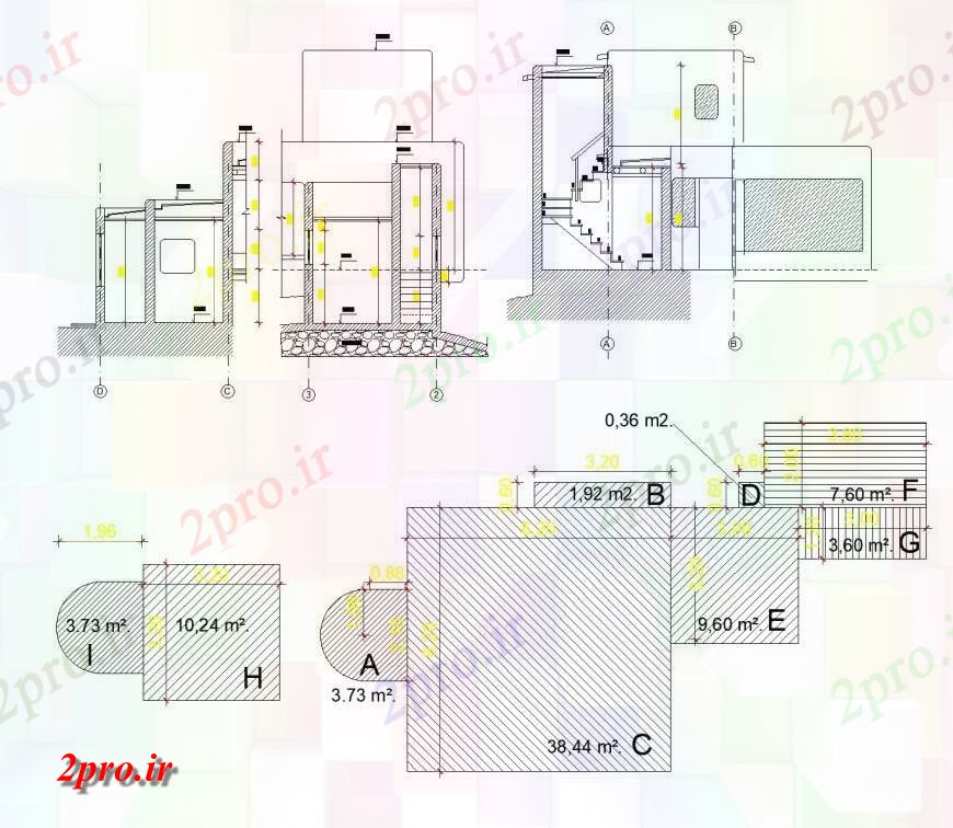 دانلود نقشه مسکونی  ، ویلایی ، آپارتمان  جوجه ریزی منطقه و بخش خانواده  خانه (کد134828)