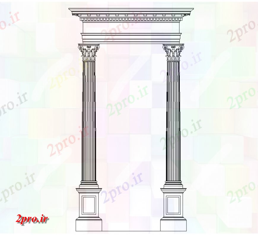 دانلود نقشه بلوک ، آرام ، نماد نمای با راه ورود طراح با طراحی داخلی (کد134831)