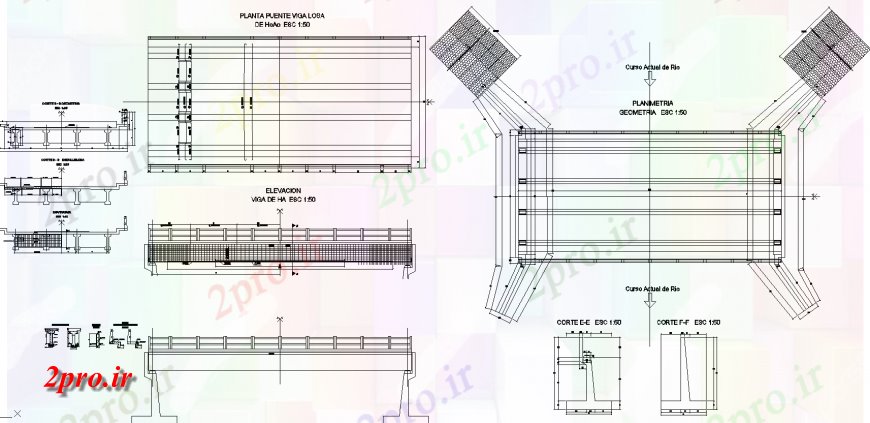 دانلود نقشه طراحی اتوکد پایه طرحی پایه پل و بخش طراحی  (کد134915)