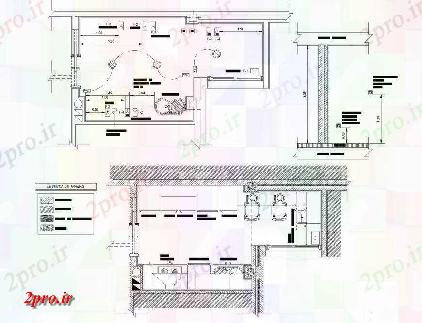 دانلود نقشه آشپزخانه طرحی و بخش اتوکد آشپزخانه guadalmar  (کد134992)