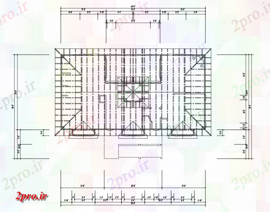 دانلود نقشه طراحی جزئیات ساختار طرحی سقف  خانه طراحی جزئیات  (کد135005)