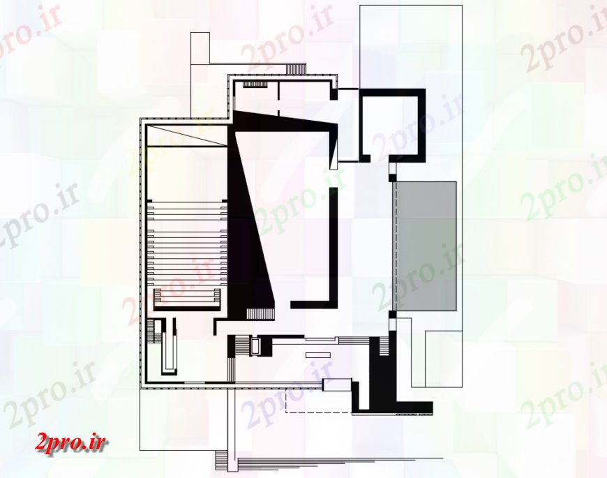 دانلود نقشه مسکونی  ، ویلایی ، آپارتمان  جزئیات عمومی طراحی از یک خانواده خانه (کد135031)