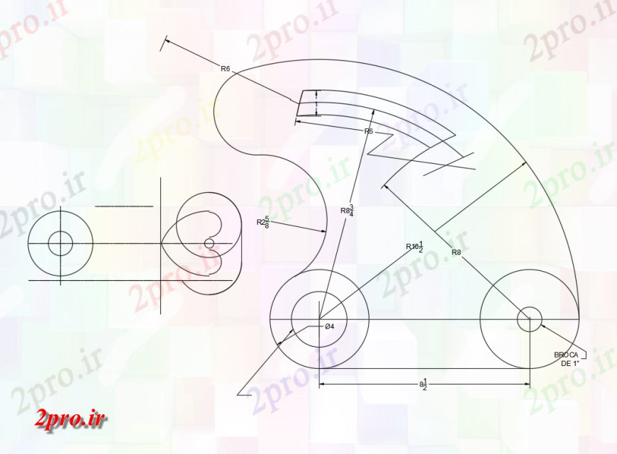 دانلود نقشه طراحی جزئیات ساختار ربع برای تراش با ساختار طب مکمل و جایگزین  بیضوی جزئیات (کد135073)