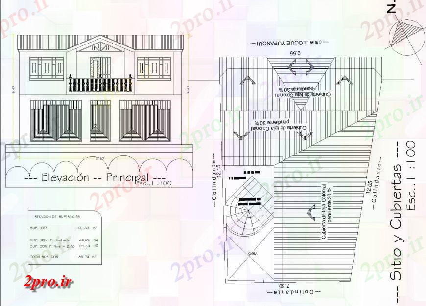 دانلود نقشه مسکونی  ، ویلایی ، آپارتمان  سقف و نما طرحی خانه جزئیات (کد135156)