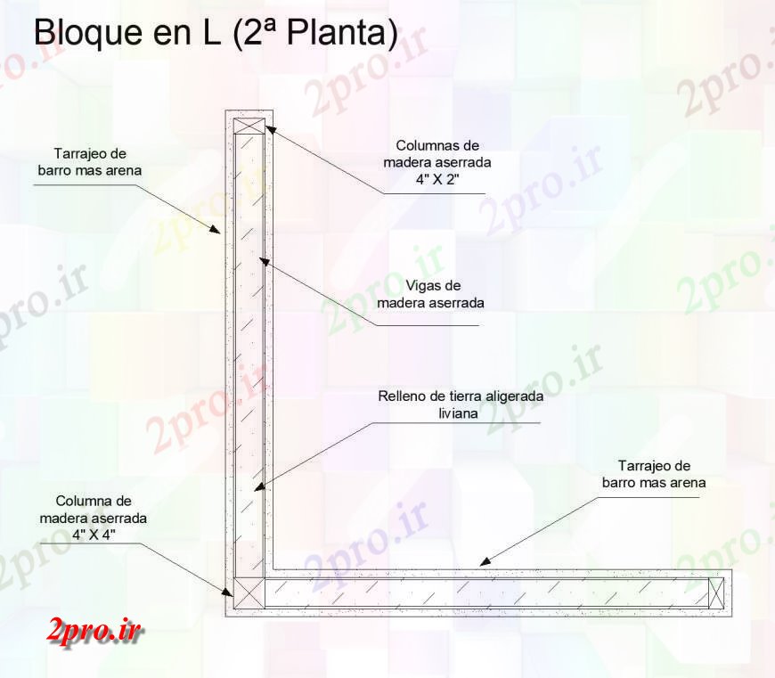 دانلود نقشه جزئیات پله و راه پله  بخش L   (کد135232)