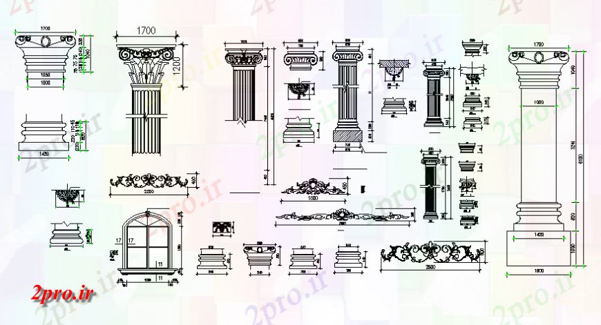 دانلود نقشه بلوک ، آرام ، نماد معبد ستون  طراحی (کد135269)