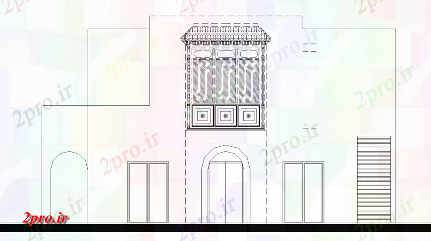 دانلود نقشه مسکونی  ، ویلایی ، آپارتمان  Zarukha نما طراحی طراحی  (کد135279)