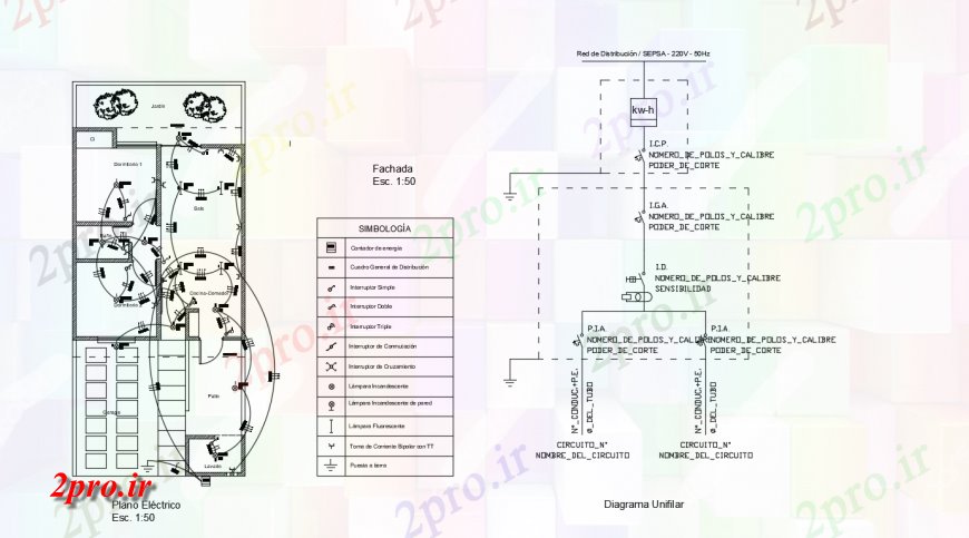 دانلود نقشه طراحی داخلی برق جزئیات طراحی با فرمت جدول (کد135283)