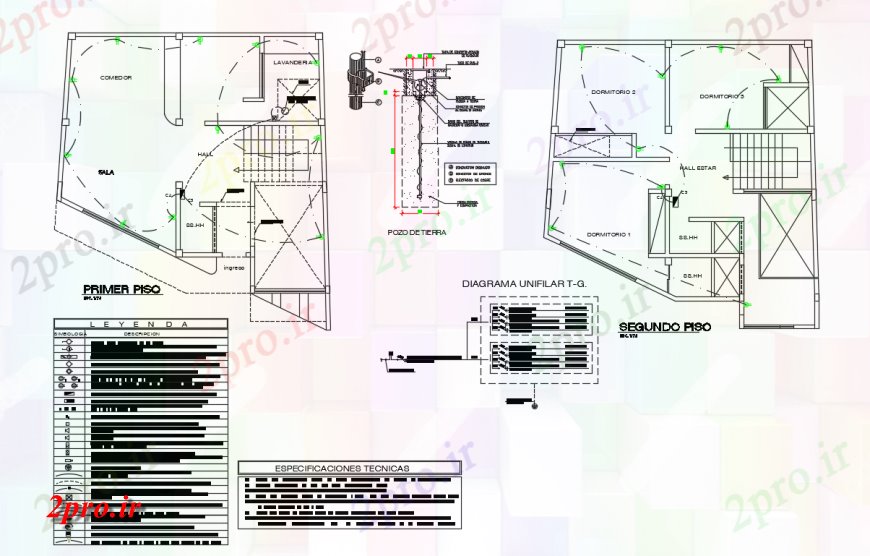 دانلود نقشه طراحی داخلی جزئیات طرحی برق بالای صفحه   طرح (کد135324)