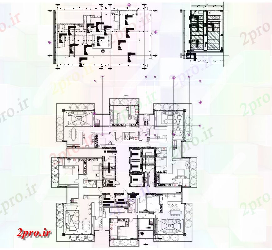 دانلود نقشه مسکونی  ، ویلایی ، آپارتمان  جزئیات طرحی دوبلکس و سقف  طراحی (کد135386)