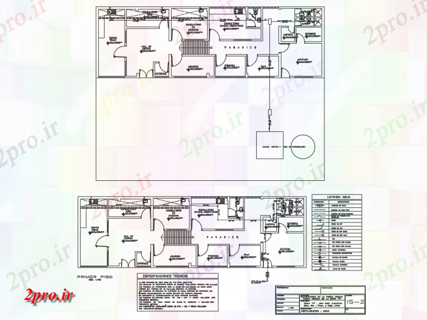 دانلود نقشه بیمارستان - درمانگاه - کلینیک زمین و اولین طرحی طبقه جزئیات طرحی از بیمارستان پزشکی 6 در 22 متر (کد135395)