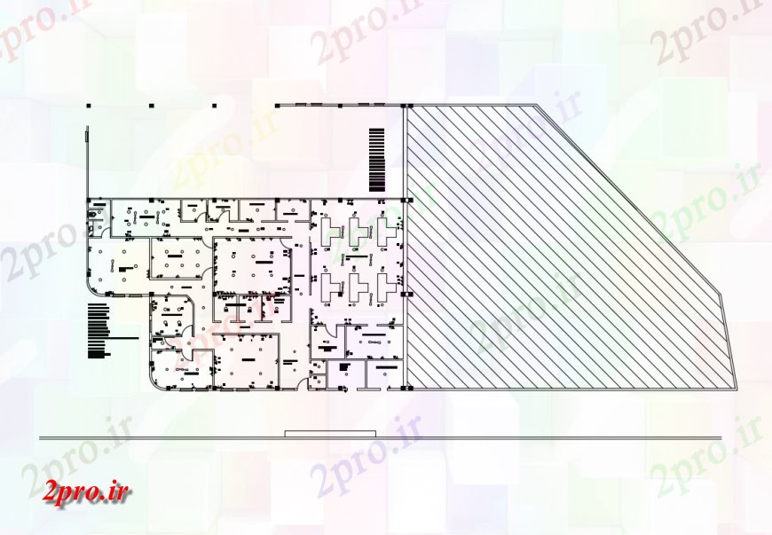 دانلود نقشه کارخانه صنعتی  ، کارگاه صنعتی  طرحی خانه و کارد و طراحی های الکتریکی جزئیات (کد135509)