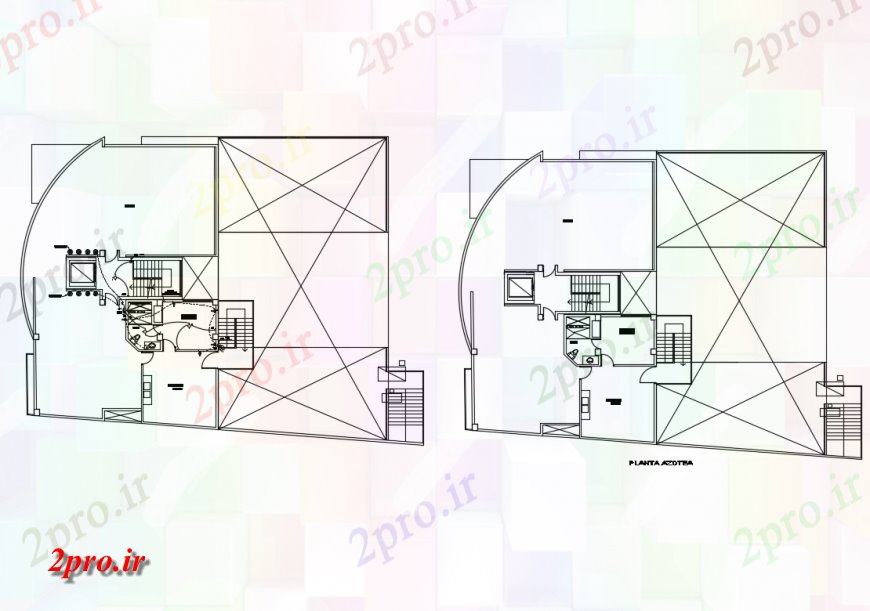 دانلود نقشه هتل - رستوران - اقامتگاه برق طرحی توزیع جزئیات طرحی اول و دوم طرحی طبقه از هتل 19 در 25 متر (کد135536)