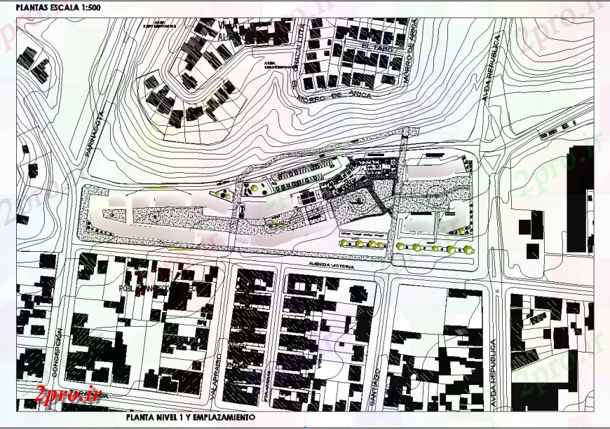 دانلود نقشه برنامه ریزی شهری مرکز مدنی و سالن شهر نقشه طراحی  (کد135548)