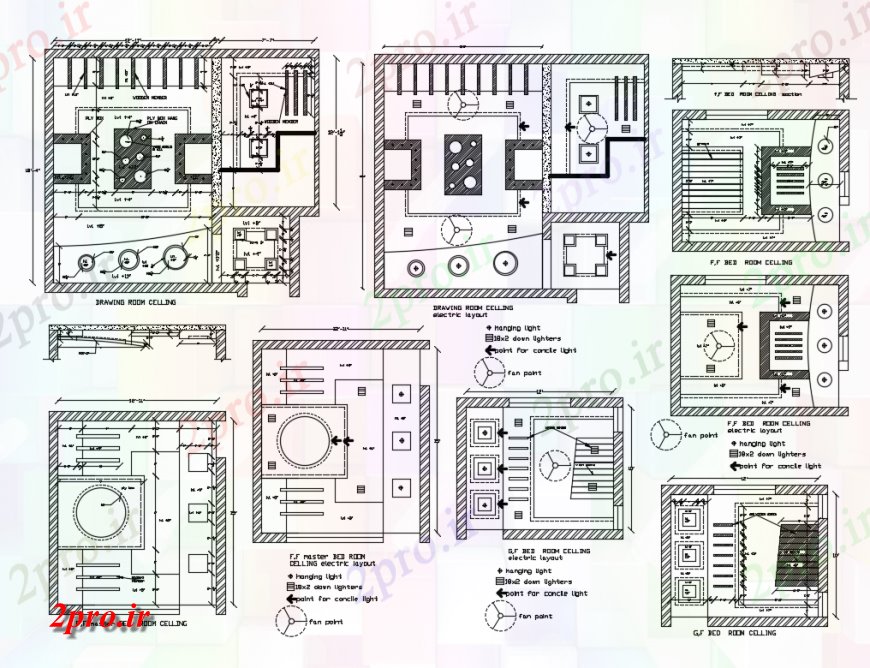 دانلود نقشه طراحی جزئیات ساختار خانه اتاق سقف  ساختار طراحی جزئیات (کد135549)