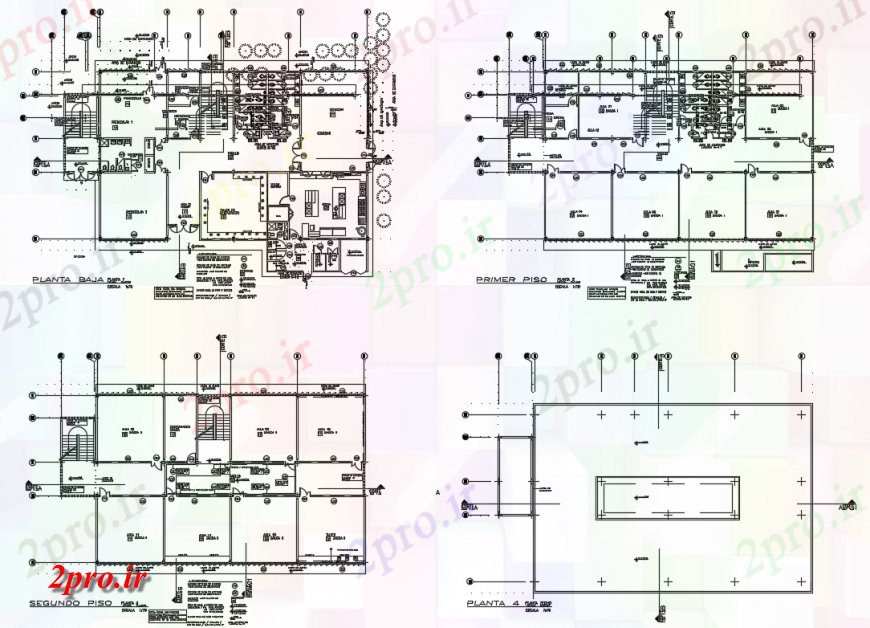 دانلود نقشه کارخانه صنعتی  ، کارگاه زمین و اولین طراحی طبقه جزئیات از مدرسه ساخت (کد135674)