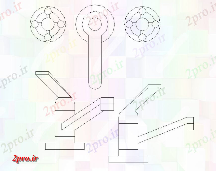 دانلود نقشه جزئیات لوله کشی لوله کشی جزئیات واحد شیر (کد135689)