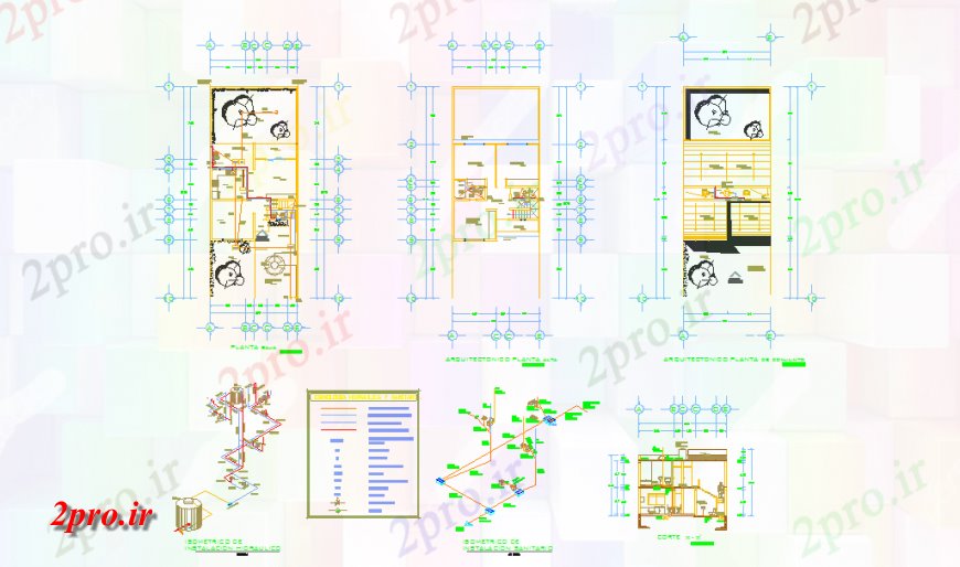 دانلود نقشه طراحی داخلی برق دراز کردن از جزئیات خانه با نمودار طراحی (کد135693)