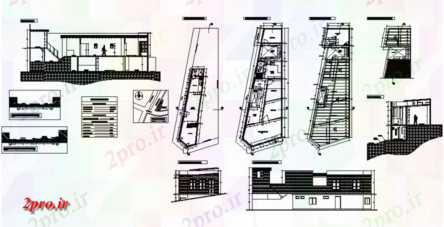 دانلود نقشه مسکونی  ، ویلایی ، آپارتمان  مثلث خانه کار طراحی  (کد135738)