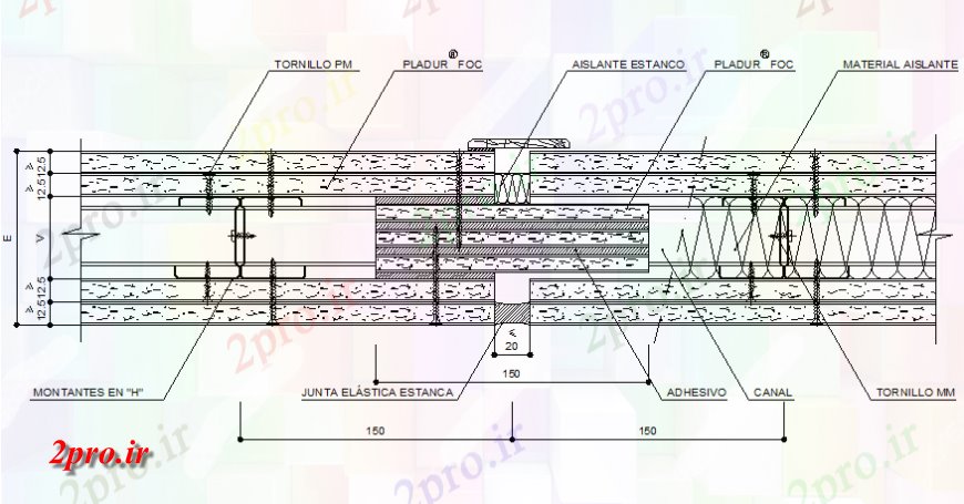 دانلود نقشه طراحی جزئیات تقویت کننده جزئیات سقف نورگیر طراحی  (کد135772)