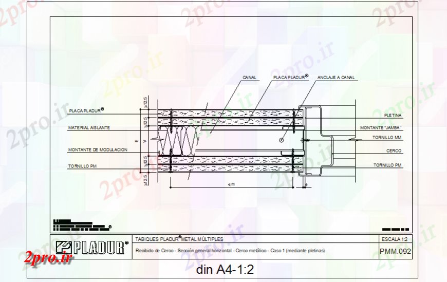 دانلود نقشه طراحی جزئیات تقویت کننده بخش فلزی جزئیات طراحی  (کد135851)