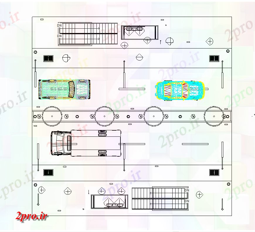 دانلود نقشه  ساختمان دولتی ، سازمانی طرحی جزئیات مترو و ایستگاه اتوبوس  دو بعدی   چیدمان (کد135891)