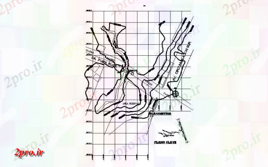 دانلود نقشه بلوک ، آرام ، نماد طرحی منحنی با طراحی توپوگرافی با  طرح (کد135901)