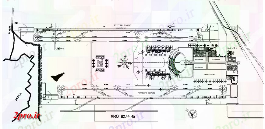 دانلود نقشه فرودگاه فرودگاه طرحی ساختمان جزئیات ساختاری مدل دو بعدی   چیدمان (کد135909)