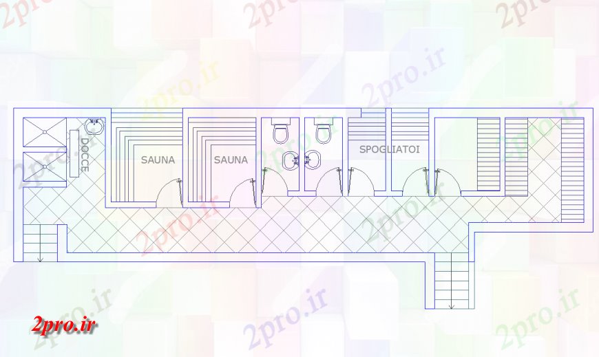 دانلود نقشه حمام مستر جزئیات توالت بهداشتی (کد135919)