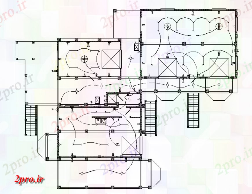 دانلود نقشه مسکونی  ، ویلایی ، آپارتمان  جزئیات ویلا طراحی الکتریکی  (کد135974)